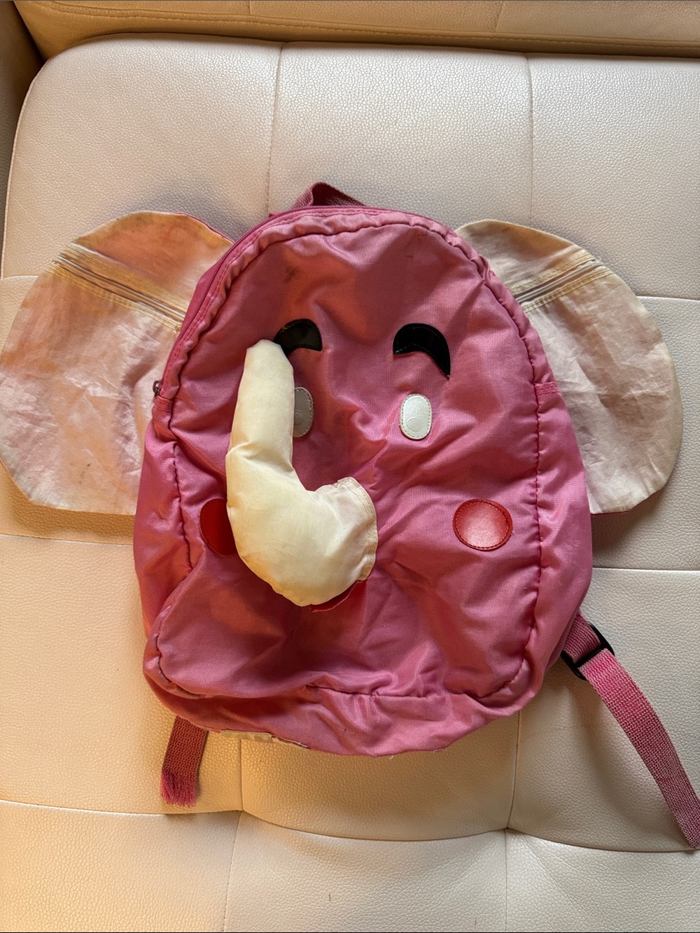 80’s Vintage Pink Elephant Kids Backpack